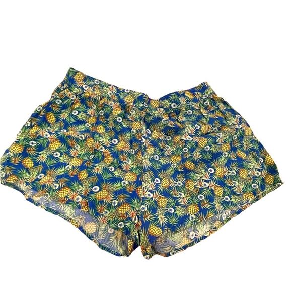 Mine blue shorty pineapple shorts size large - Picture 1 of 5